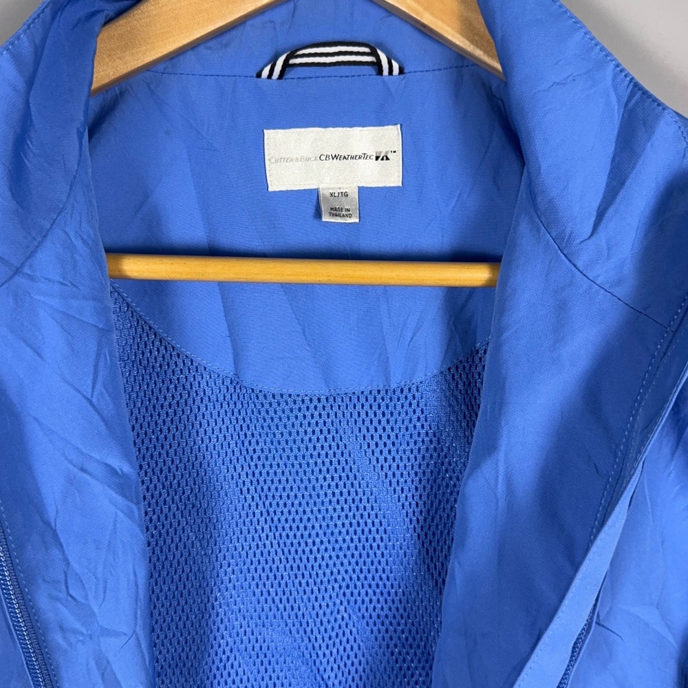 Cutter & Buck‎ CBWeathertec Full Zip Jacket Mens Size XL Blue Gorpcore Golf - Picture 6 of 9